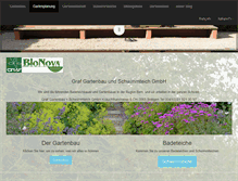 Tablet Screenshot of graf-gartenbau.ch